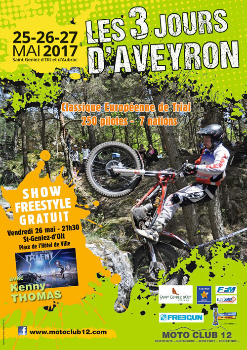 Affiche des 3 jours d'Aveyron 2017